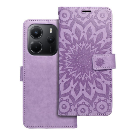 MEZZO Book case for XIAOMI Redmi Note 14 5G mandala purple