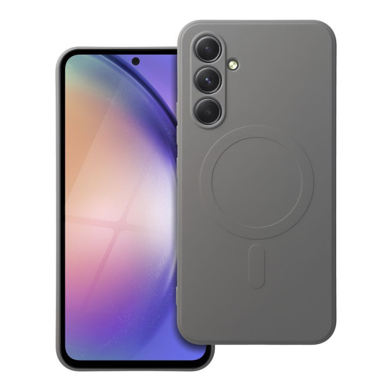 SILICONE MAG COVER case compatible with MagSafe for SAMSUNG A54 grey titatnium SILICONE MAG COVER case compatible with MagSafe for SAMSUNG A54 grey titatnium