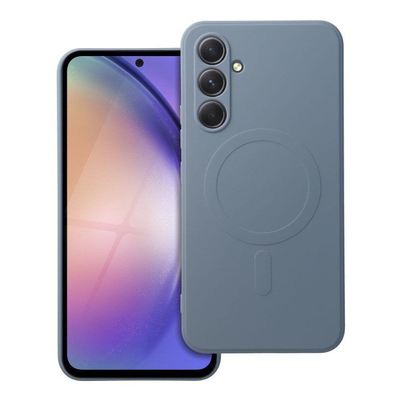 SILICONE MAG COVER case compatible with MagSafe for SAMSUNG A54 light blue SILICONE MAG COVER case compatible with MagSafe for SAMSUNG A54 light blue