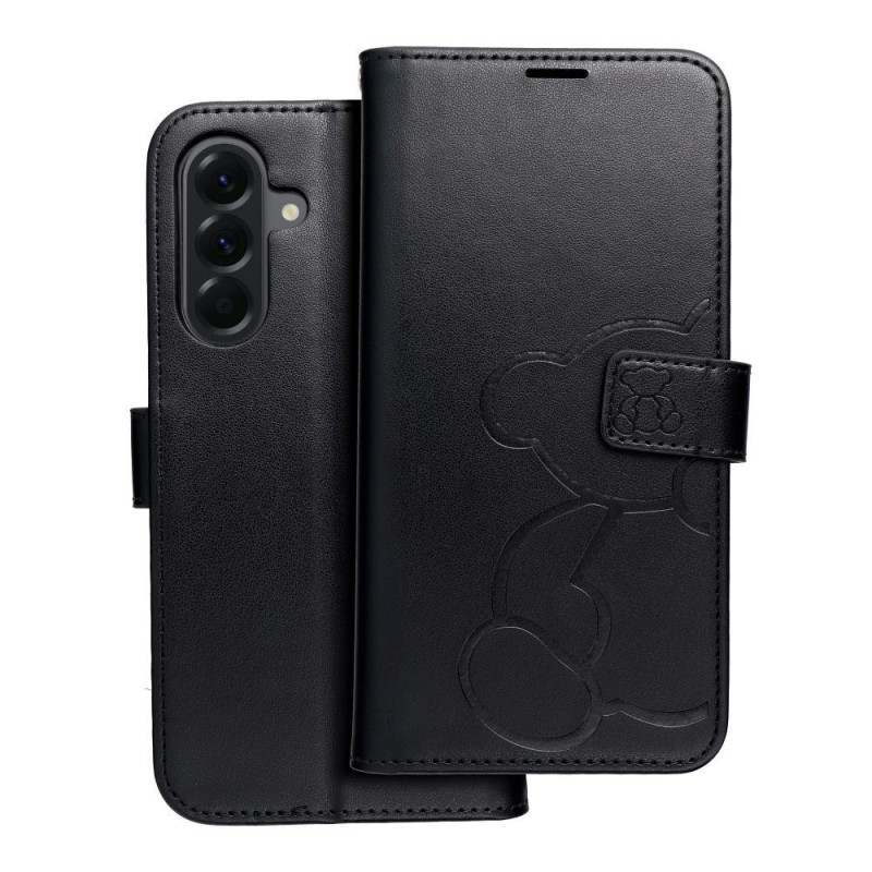 Flip case for Samsung A56 5G Mezzo Book teddy bear black Flip case for Samsung A56 5G Mezzo Book teddy bear black