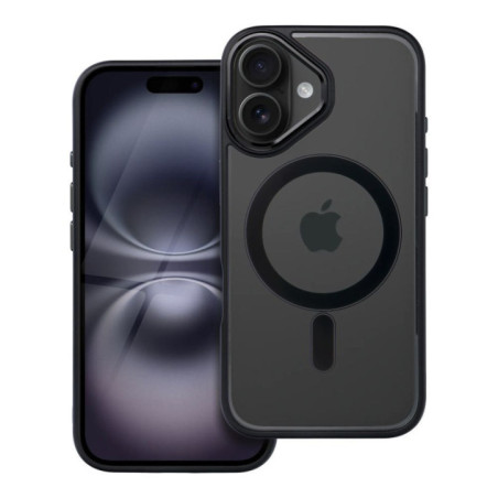Case for iPhone 16 Color Edge Mag Cover compatible with MagSafe black