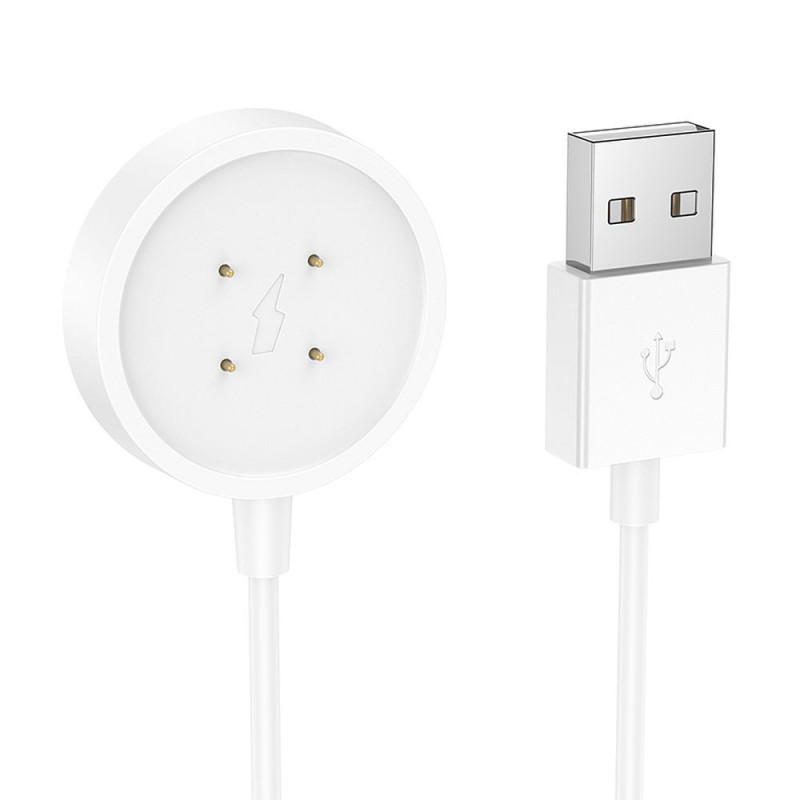 Charging cable for smartwatch Hoco 0,6 m Y24 white Charging cable for smartwatch Hoco 0,6 m Y24 white