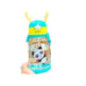 Water bottle with straw and leash for kids 500 - 600 ml green