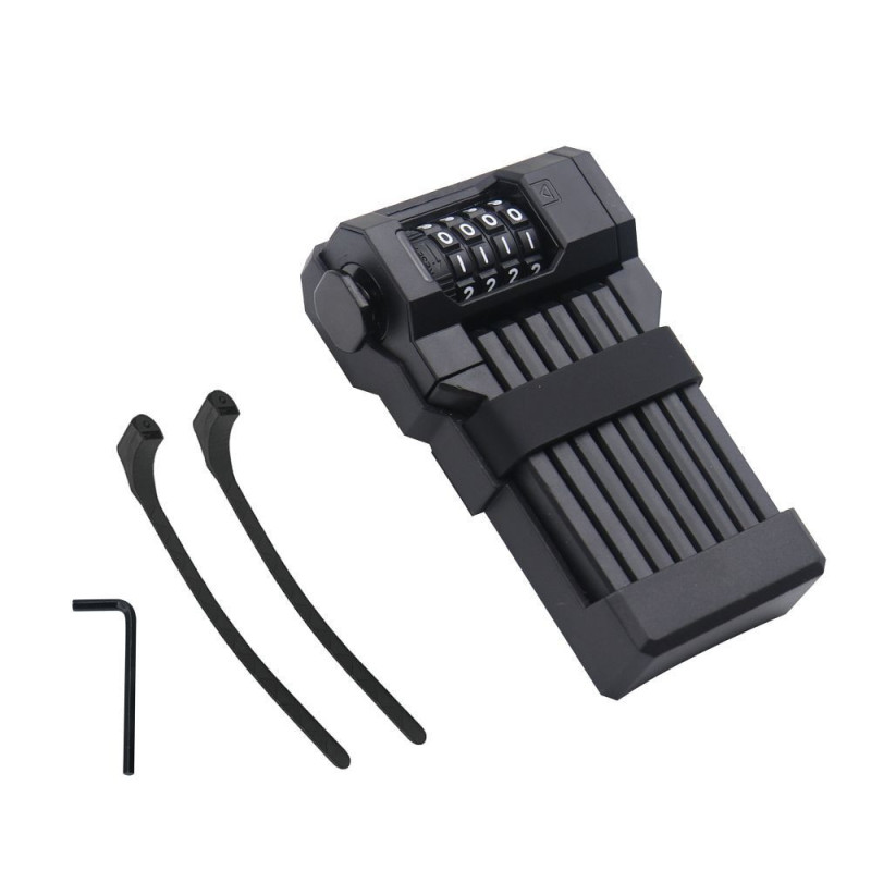 Bike / scooter 4 digit combination mini frame lock FSBYL48532 black