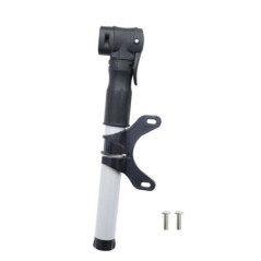 Mini pump with mounting bracket for bike / scooter FSPMP-387 black silver