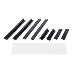 Car door edge protector 8 pcs black