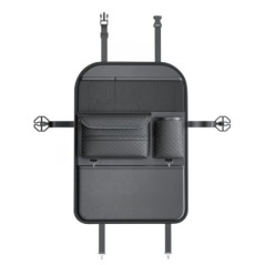 Car organizer for front seats with compartments D03 black