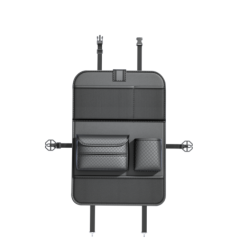 Foldable Car organizer for front seats with compartments D03-B black