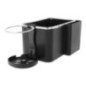 Car organizer with cup holder black