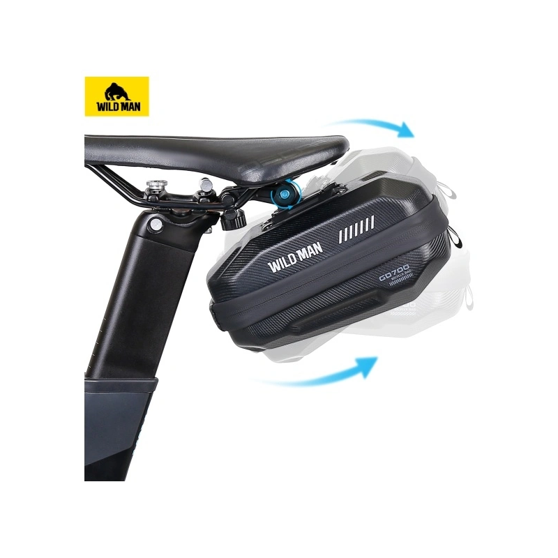 WILDMAN traveling bag for bike frame with zipper 1L (4 "- 7") M90 black