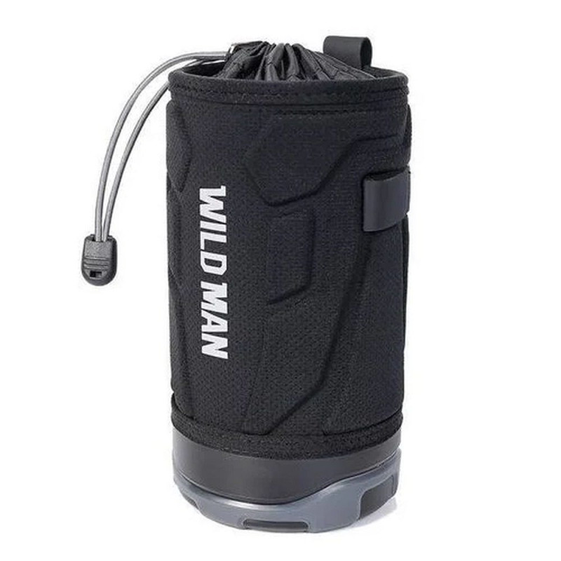 WILDMAN traveling bag for bottle cage for bike handlebad 1L R1 black WILDMAN traveling bag for bottle cage for bike handlebad 1L R1 black