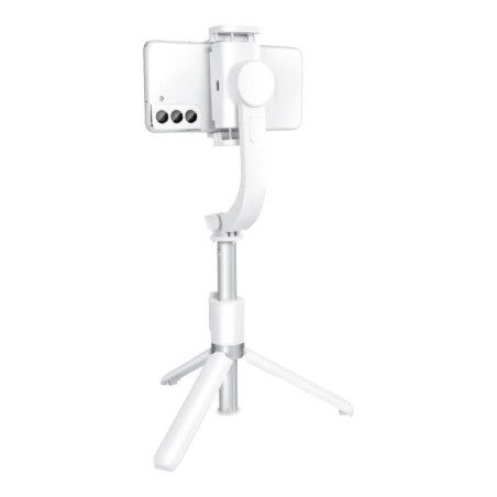 Selfie stick with wireless remote control tripod with stabilizer GIMBAL SSTR-L08 white