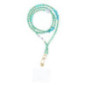 STONE Phone lanyard, Phone pendant / cord length 82cm (41cm in the loop) / on neck - turquoise