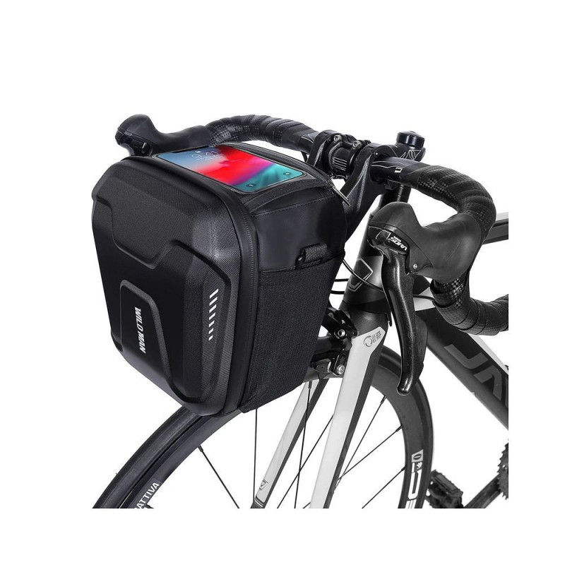 WILDMAN traveling bag for bike handlebars with zipper WILDMAN GS9 3L vlack WILDMAN traveling bag for bike handlebars with zipper WILDMAN GS9 3L vlack