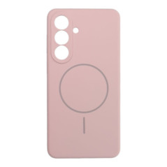 Case SILICONE 2mm for SAMSUNG S26 Plus compatible with MagSafe sand pink