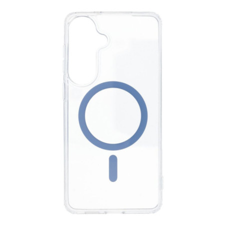 Case for Samsung S26 PLUS Drop Glue Colorful Ring Mag Cover compatible with MagSafe light blue