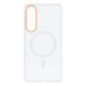 Case GO ORANGE compatible with MagSafe for SAMSUNG S26 Plus transparent