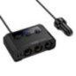 Car charger Hoco 2xUSB A + 2xUSB C+3x cigarette lighter ports PD QC3.0 240W Z64 black Car charger Hoco 2xUSB A + 2xUSB C+3x cigarette lighter ports PD QC3.0 240W Z64 black