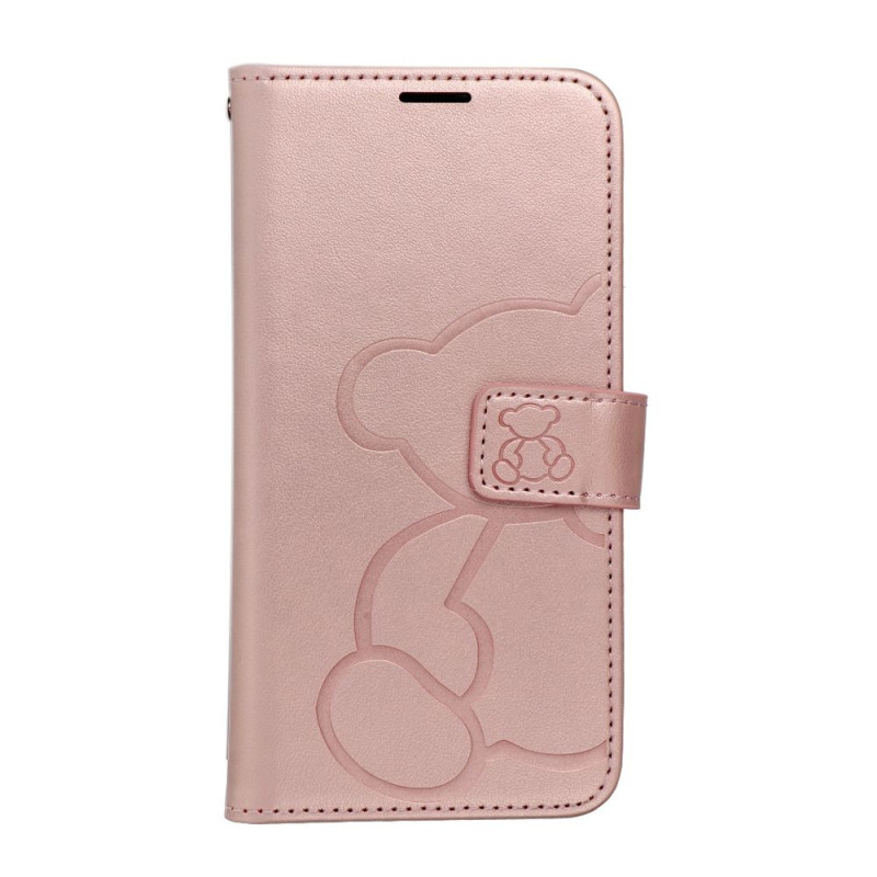 MEZZO Book case for SAMSUNG A37 5G teddy bear rose gold MEZZO Book case for SAMSUNG A37 5G teddy bear rose gold