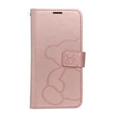 MEZZO Book case for SAMSUNG A57 5G teddy bear rose gold