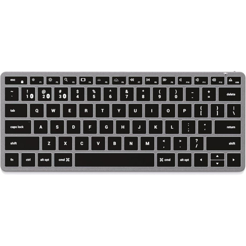 Wireless keyboard QWERTY Satechi Slim X1 ST-BTSX1M space gray Wireless keyboard QWERTY Satechi Slim X1 ST-BTSX1M space gray