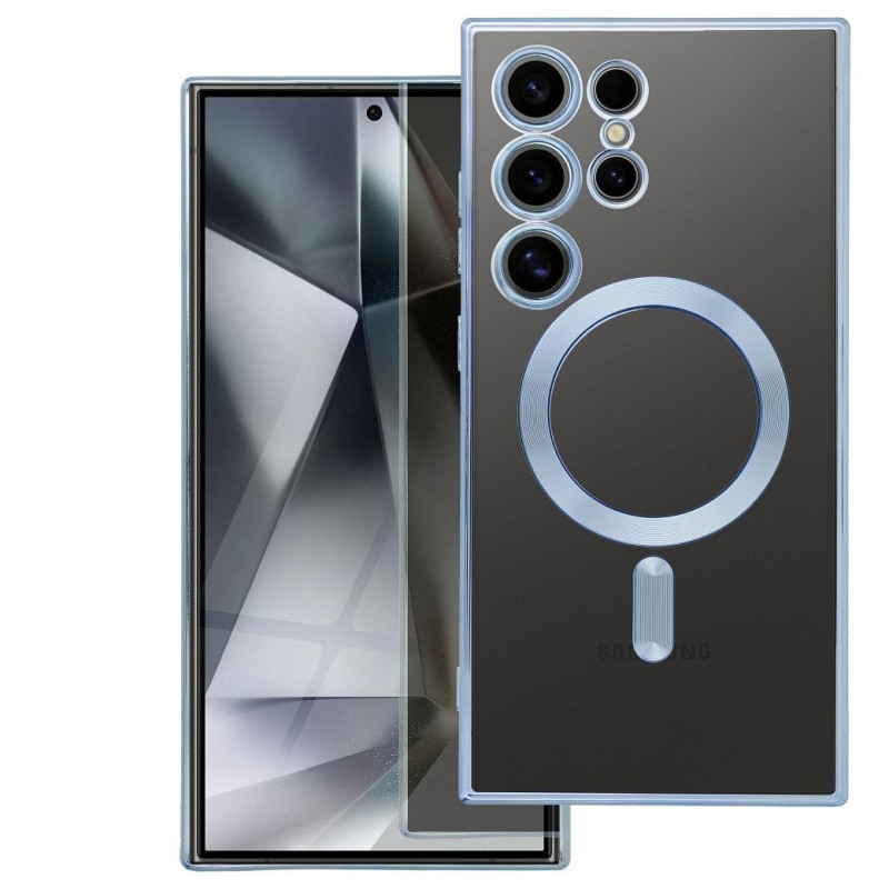 ELECTRO MAG COVER case compatible with MagSafe for SAMSUNG A27 blue