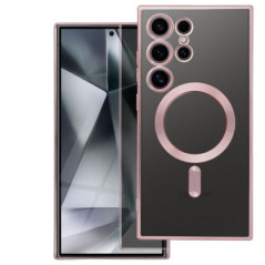 ELECTRO MAG COVER case compatible with MagSafe for SAMSUNG A27 rose gold