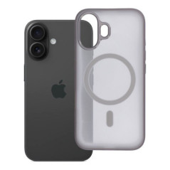 Case for iPhone 16 Flexline Mag Cover compatible with MagSafe gray