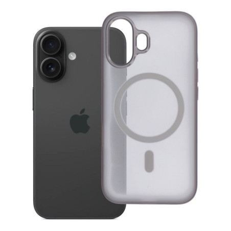 Case for iPhone 16 Flexline Mag Cover compatible with MagSafe gray