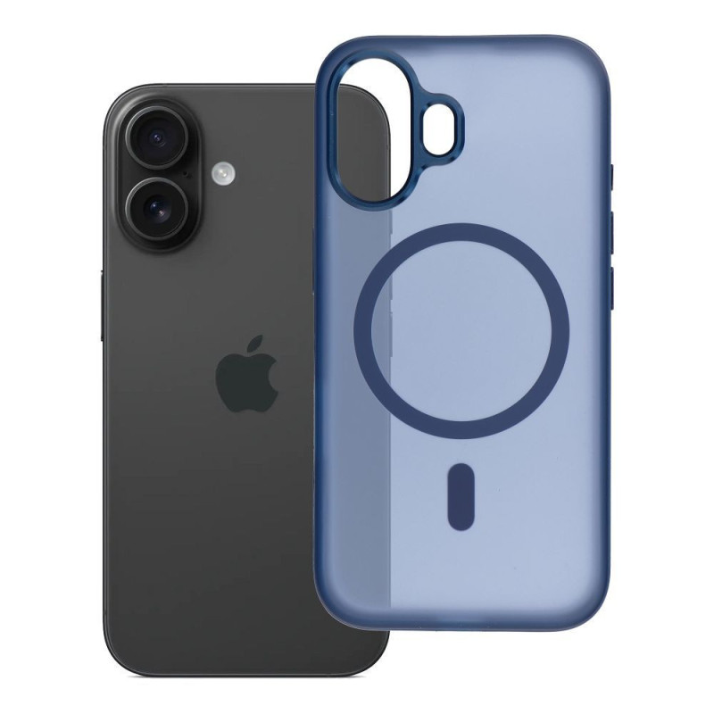 Case for iPhone 16 Flexline Mag Cover compatible with MagSafe navy blue Case for iPhone 16 Flexline Mag Cover compatible with MagSafe navy blue
