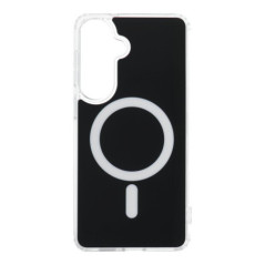 Case for Samsung S26 PLUS Clear Fusion Mag Cover compatible with MagSafe black