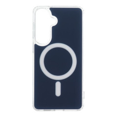 Case for Samsung S26 PLUS Clear Fusion Mag Cover compatible with MagSafe navy blue