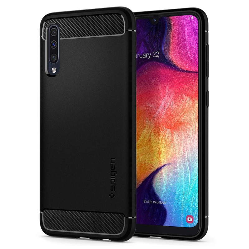 SPIGEN Rugged Armor Backcase schwarz für Samsung A505 Galaxy A50