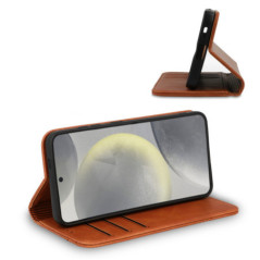 FLIPCASE WONDER PRIME braun für Samsung Galaxy S25 FE