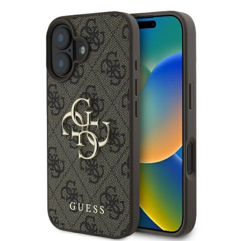 GUESS case for IPHONE 16 GUHCP16S4GMGBR (4G PU Big Logo) brown GUESS case for IPHONE 16 GUHCP16S4GMGBR (4G PU Big Logo) brown