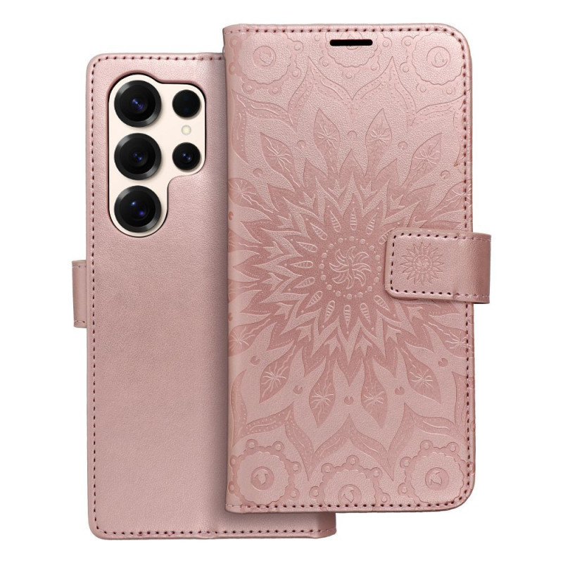 Flip case for Samsung S25 ULTRA Mezzo Book mandala rose gold Flip case for Samsung S25 ULTRA Mezzo Book mandala rose gold