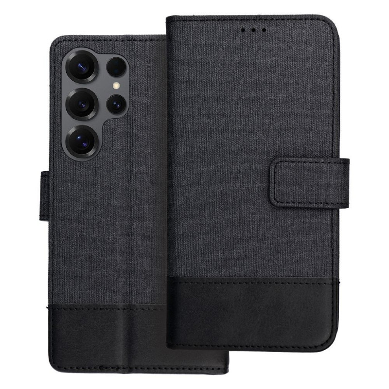 Flip case for Samsung S25 ULTRA Gomma Book black Flip case for Samsung S25 ULTRA Gomma Book black