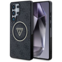 GUESS case for SAMSUNG S25 Ultra GUHMS25LHG4PRTGK (Magnetic IML Metal Glitter 4G Circle Triangle) black