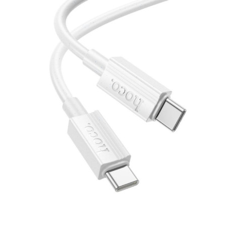 Cable USB C to USB C Hoco 3A 60W 1 m X107 white