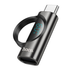 Adapter USB C to Lightning Hoco 3A 60W with display UA32A black