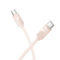 Cable USB C to USB C Hoco 3A 60W 1 m X114 pink