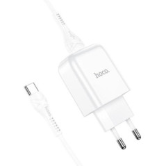 Phone charger Hoco USB A 2A 10W + cable USB A to USB C N2 white