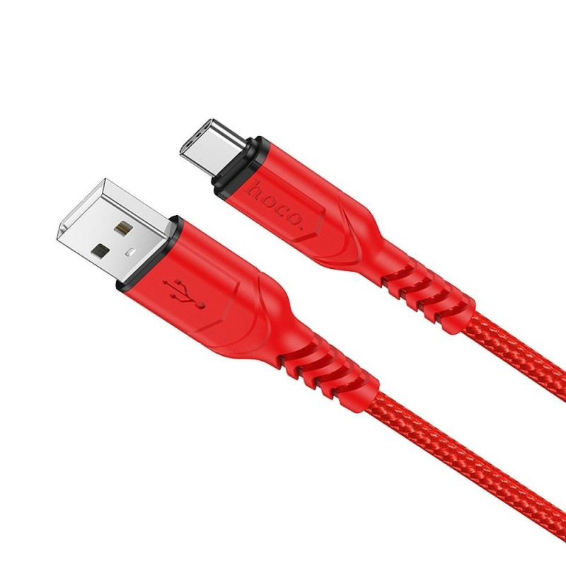 Cable USB A to USB C Hoco QC 3A 1 m X59 red