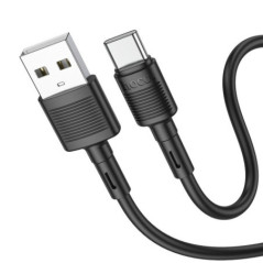 Cable USB A to USB C Hoco 3A 1 m X83 black