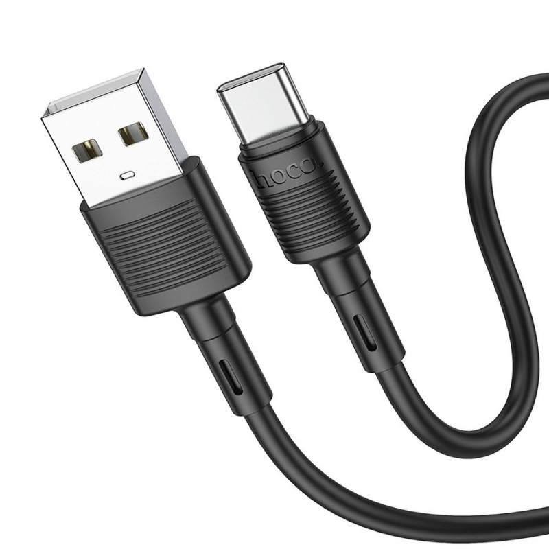 Cable USB A to USB C Hoco 3A 1 m X83 black