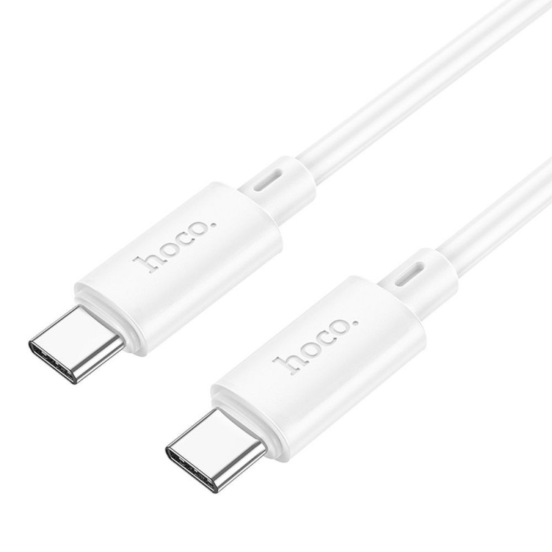 Cable USB C to USB C Hoco 3A 60W 1 m X88 white Cable USB C to USB C Hoco 3A 60W 1 m X88 white