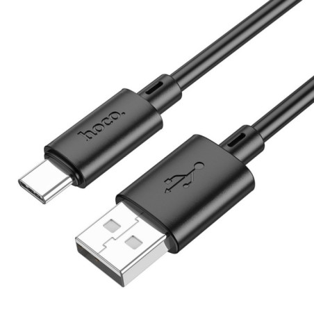 Cable USB A to USB C Hoco 3A 1 m X88 black