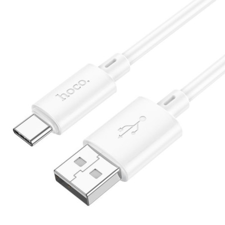 Cable USB A to USB C Hoco 3A 1 m X88 white