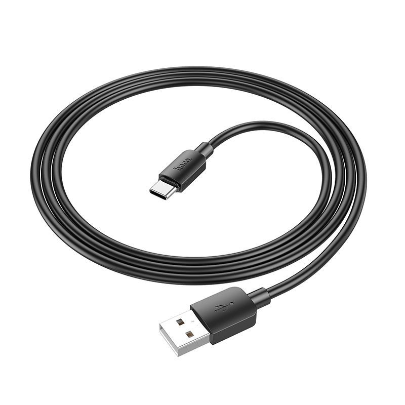 Cable USB A to USB C Hoco PD 2,4A 27W 1 m X96 black Cable USB A to USB C Hoco PD 2,4A 27W 1 m X96 black