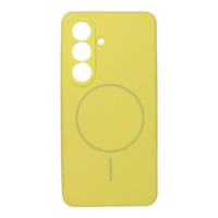 Case SILICONE 2mm for SAMSUNG S26 compatible with MagSafe lemon